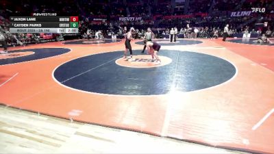 2A 190 lbs Semifinal - Cayden Parks, Crystal Lake (Central) vs Jaxon Lane, Lombard (Montini)