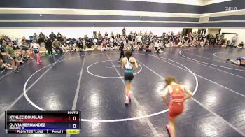 95 lbs Round 1 (6 Team) - Kynlee Douglas, Utah 2 vs Olivia Hernandez, Oregon