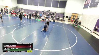 75 lbs Quarterfinal - Caleb Lofthouse, Top Of Utah vs Oliver Richter, Ben Lomond Wrestling