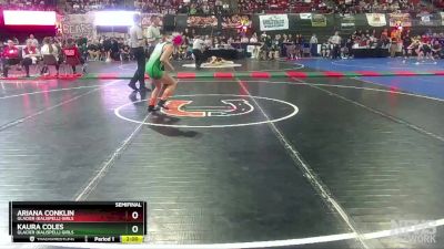 G - 114 lbs Semifinal - Kaura Coles, Glacier (Kalispell) Girls vs Ariana Conklin, Glacier (Kalispell) Girls