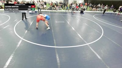 Junior Boys - 165 lbs Cons. Round 1 - Clayten Jacobs, South Sip Wrestling Club vs Cayden Newton, Trailhands Wrestling Club