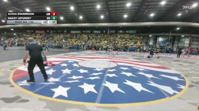 130 lbs Semifinal - Alycia Stainbrook, American Outlaws Wrestling vs Bailey Lefurgey, Unattached