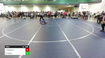 55 lbs Consi Of 8 #2 - Jayden Coleman, FL vs Knox Ayala, IA