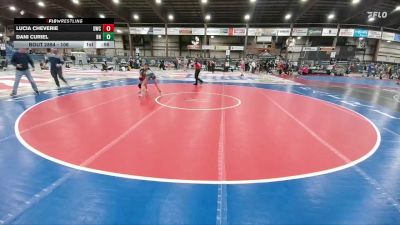 106 lbs 7th Place Match - Lucia Cheverie, Dickinson Wrestling Club vs Dani Curiel, BHRV Nighthawks