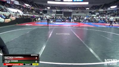 7A 106 lbs Semifinal - Micah Swiger, Daphne vs Matthew Campbell, Vestavia Hills