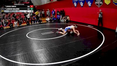 127 lbs Quarterfinal - Landon Walizer, Corry Area Hs vs Lukas Smith, Berlin Brothersvalley Hs