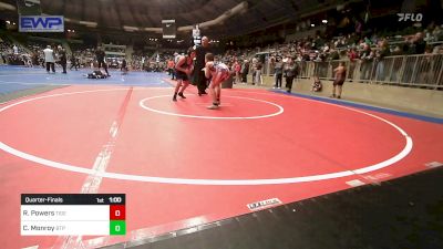 90 lbs Quarterfinal - Rhett Powers, Tiger Trained Wrestling vs Cristian Monroy, Tulsa Blue T Panthers