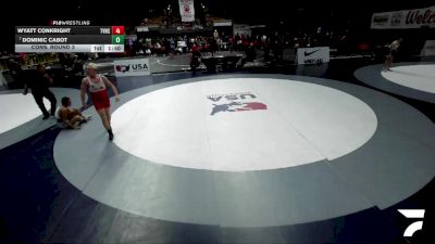 All Cadet Boys Freestyle Lower - 113 lbs Cons. Round 3 - Wyatt Conkright, Temecula Valley High School Wrestling vs Dominic Cabot