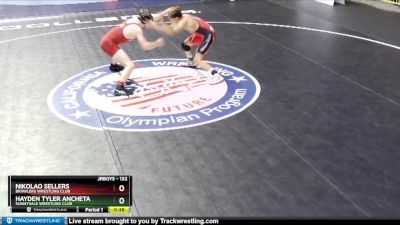 132 lbs Cons. Round 3 - Nikolao Sellers, Brawlers Wrestling Club vs Hayden Tyler Ancheta, Sunnyvale Wrestling Club