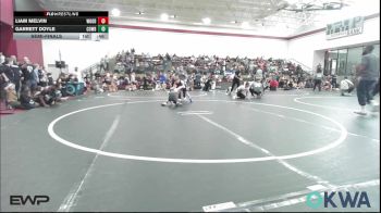 64 lbs Semifinal - Liam Melvin, Woodward Youth Wrestling vs Garrett Doyle, Cowboy Wrestling Club