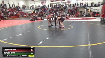 144 lbs Semifinal - Danny Peters, Clinton vs Teague Bray, Fulton (H.S.)