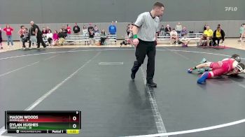 92 lbs Round 2 (10 Team) - Dylan Hughes, Terps Xpress vs Mason Woods, Riverheads