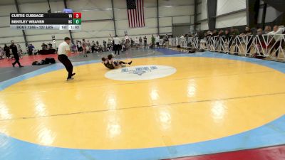127 lbs Round Of 16 - Curtis Cubbage, VA vs Bentley Weaver, NC