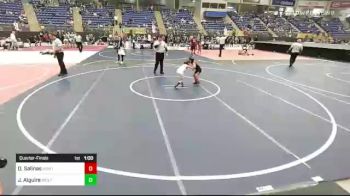 55 lbs Quarterfinal - David Salinas, Montrose Elite vs Jd Alguire, WolfPack Wr Ac