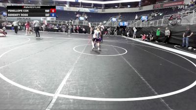 115-127 lbs 5th Place - Penellope Cox, Panthers vs Serenity Ross, East Kansas Eagles