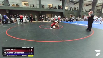 165 lbs Cons. Round 4 - Cooper Yates, WA vs Milo Jones-Longstreet, WA