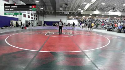 157 lbs Champ. Round 2 - Micah Castro, Fort Hays State vs Cale Hein, Ottawa University
