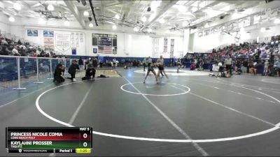 110 lbs Champ. Round 1 - Princess Nicole Comia, Long Beach Poly vs Kaylahni Prosser, Taquitz