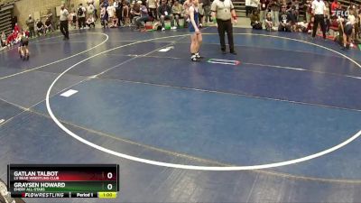 100 lbs Champ. Round 1 - Gatlan Talbot, LV Bear Wrestling Club vs Graysen Howard, Emery All-Stars