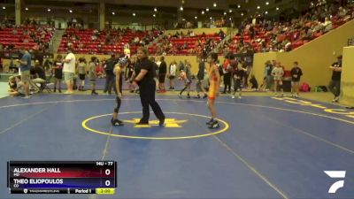 77 lbs Quarterfinal - Alexander Hall, MO vs Theo Eliopoulos, CO