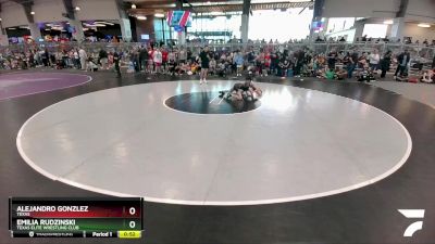 92 lbs Quarterfinal - Alejandro Gonzlez, Texas vs Emilia Rudzinski, Texas Elite Wrestling Club