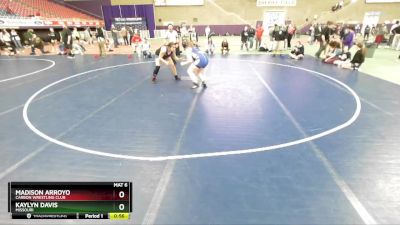 190 lbs Cons. Semi - Madison Arroyo, Carbon Wrestling Club vs Kaylyn Davis, Missouri