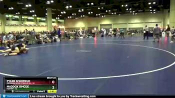 152 lbs Round 6 (8 Team) - Maddox Simcoe, Foxfire vs Tyler Schofield, Michigan Gold Pitbulls AS