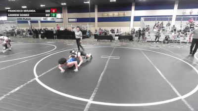 126 lbs 5th Place - Francisco Miranda, Sunnyside Wrestling vs Andrew Gomez, Misfits