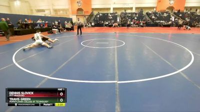 165 lbs 7th Place Match - Travis Green, Pennsylvania College Of Technology vs Dennis Slovick, Pitt-Bradford