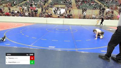 52 lbs 3rd Place - Lincoln Towns, Georgia vs Lucas Hamilton, Guerrilla Wrestling Academy