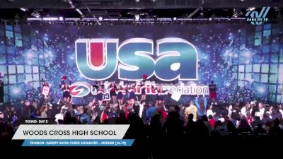 Woods Cross High School - Varsity Show Cheer Advanced -- Medium (16-19) [2023 Varsity Show Cheer Advanced -- Medium (16-19) Day 2] 2023 USA Spirit & Junior Nationals/Collegiate Championships