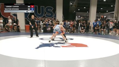 60 kg Cons. Rd Of 64 - Jeremy Carver, Contenders Wrestling Academy vs Maxton Stevens, Sarbacker Wrestling Academy