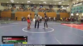 160 lbs Champ. Round 2 - Alex Brown, Fallbrook vs Deogratias Mayela, Sierra Vista