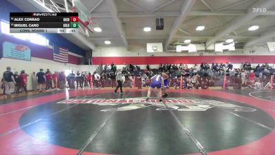 Boys 217 lbs Cons. Round 1 - Miguel Caro, Orland Boys vs Alex Conrad, Shasta Boys