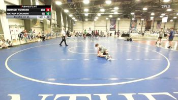106 lbs Round Of 64 - Bennett Ferraro, Micky's Maniacs Blue vs Nathan Schuman, Team 922