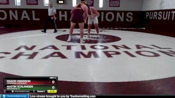 285 lbs 3rd Place Match - Austin Schlangen, Ridgewater CC vs Mason Swanson, Concordia Moorhead