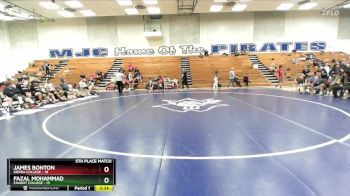 174 lbs Placement Matches (16 Team) - James Bonton, Sierra College vs Fazal Mohammad, Chabot College