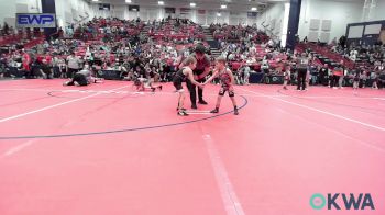 43 lbs Consi Of 8 #2 - Jace Bechtel, Skiatook Youth Wrestling vs Danger Shimonek, Pawhuska Elks Takedown