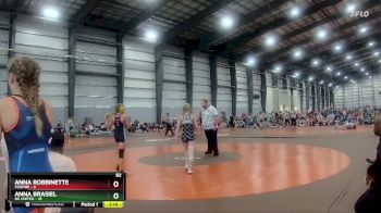 82 lbs Quarterfinals (8 Team) - Anna Robbinette, Foxfire vs Anna Brasiel, NE United