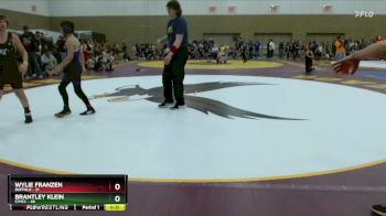 115 lbs Semis (4 Team) - Wylie Franzen, Buffalo vs Brantley Klein, F/MCC