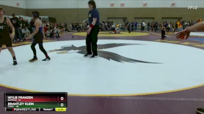 115 lbs Semis (4 Team) - Wylie Franzen, Buffalo vs Brantley Klein, F/MCC