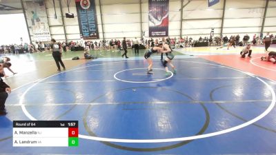 120 lbs Round Of 64 - Ariella Manzella, NJ vs Alyssa Landrum, VA