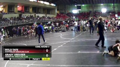 80 lbs Cons. Round 3 - Grady Arduser, Wisner Rec Wrestling Club vs Mylo Tate, Scottsbluff Wrestling Club