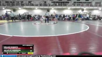 126 lbs Champ. Round 1 - Nicholas Anderson, Legends Of Gold Wrestling vs William Roberts, Hornet Swarm Wrestling Club