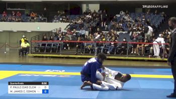PEDRO PAULO DIAS CLEMENTINO vs MALACHI JAMES C. EDMOND 2021 World Jiu-Jitsu IBJJF Championship