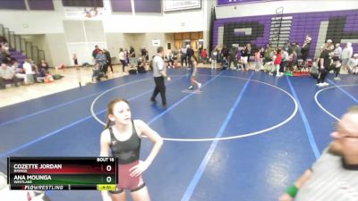 92-99 lbs 1st Place Match - Ana Mounga, Westlake vs Cozette Jordan, Ravage