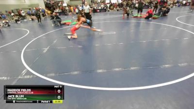 115 lbs Champ. Round 2 - Maddox Fields, Cardinal Wrestling Club vs Jace Blum, The Best Wrestler