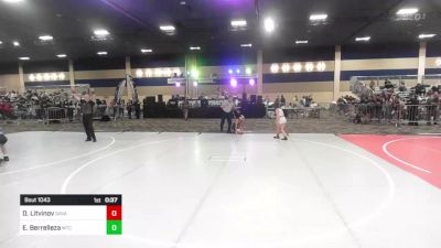 100 lbs 3rd Place - Danil Litvinov, Savage House WC vs Eden Berrelleza, Mtc