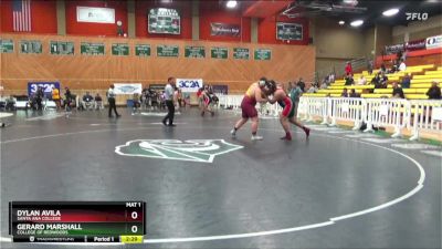 285 lbs Cons. Round 2 - Dylan Avila, Santa Ana College vs Gerard Marshall, College Of Redwoods