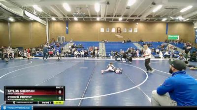 49-51 lbs Round 1 - Taylon Sherman, Mountain Ridge vs Pepper Probst, Wasatch Wrestling Club